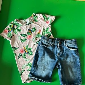 Old Navy Girls Sz 10 Bundle Shorts and Top